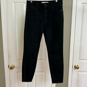 Hidden Black Skinny Jeans High-Waisted, Size 30